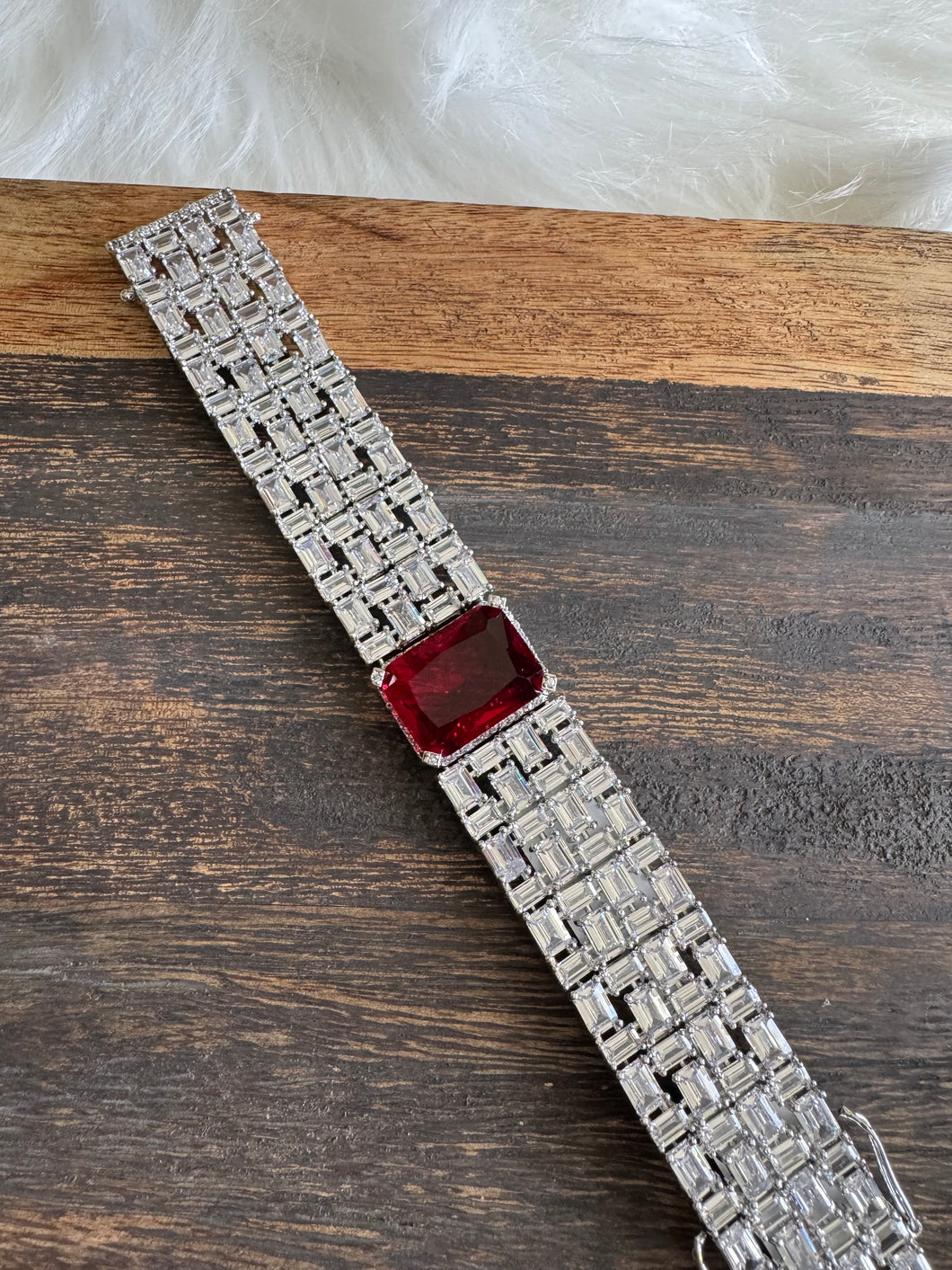 Ruby CZ Bracelet