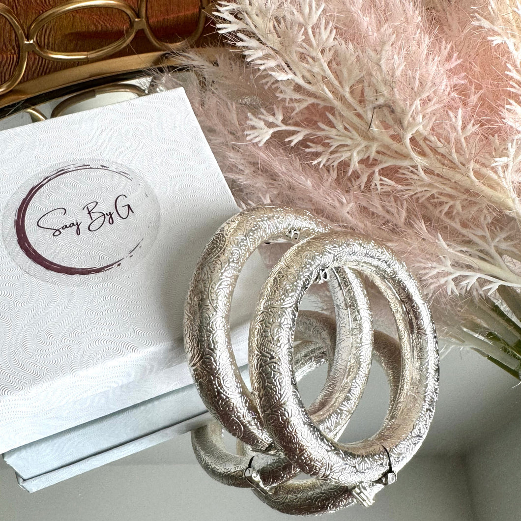 Hasli Bangles - Silver